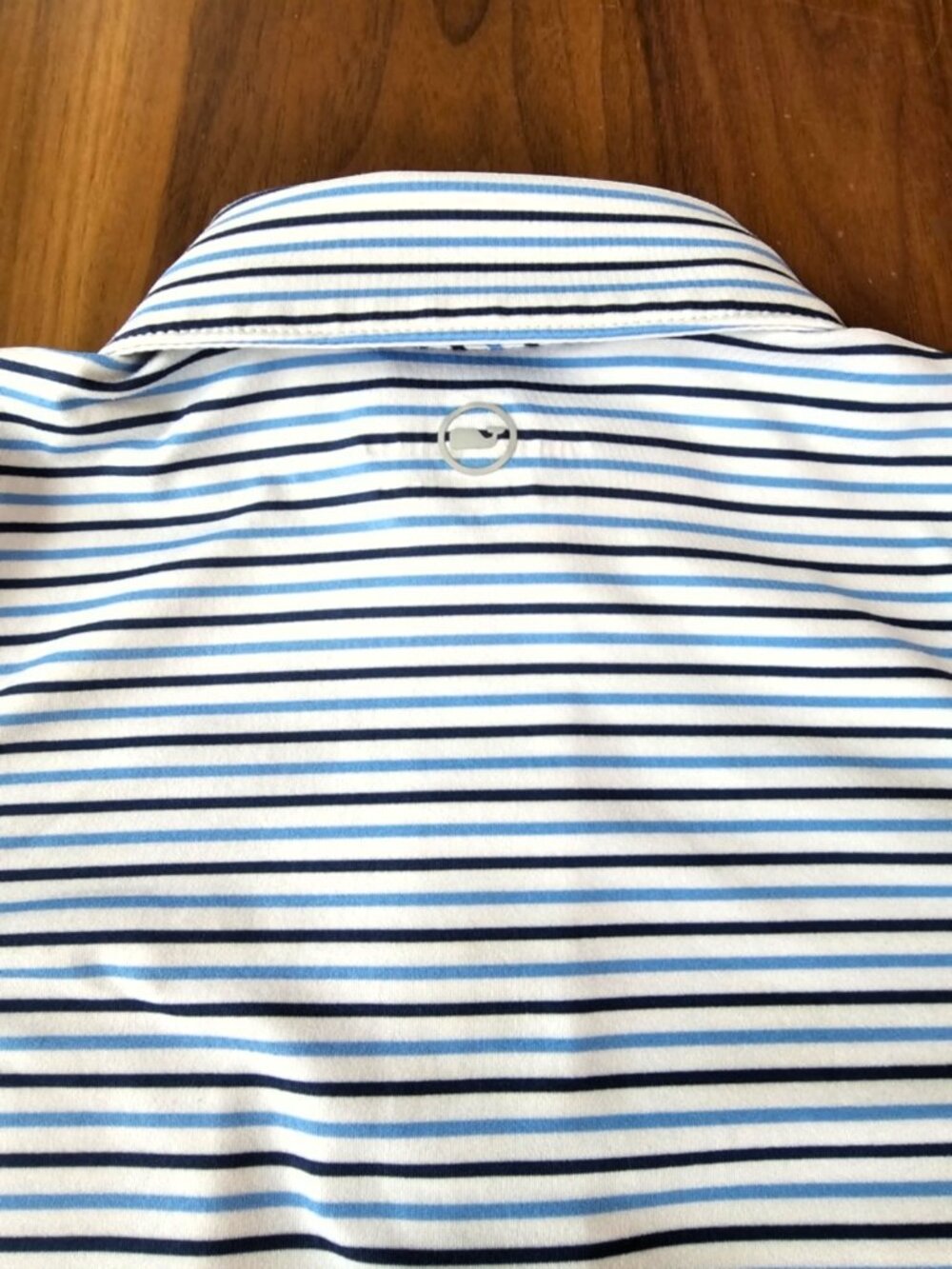Vineyard Vines Sankaty Performance Polo Boys 3T Blue Stripe - Picture 5 of 9